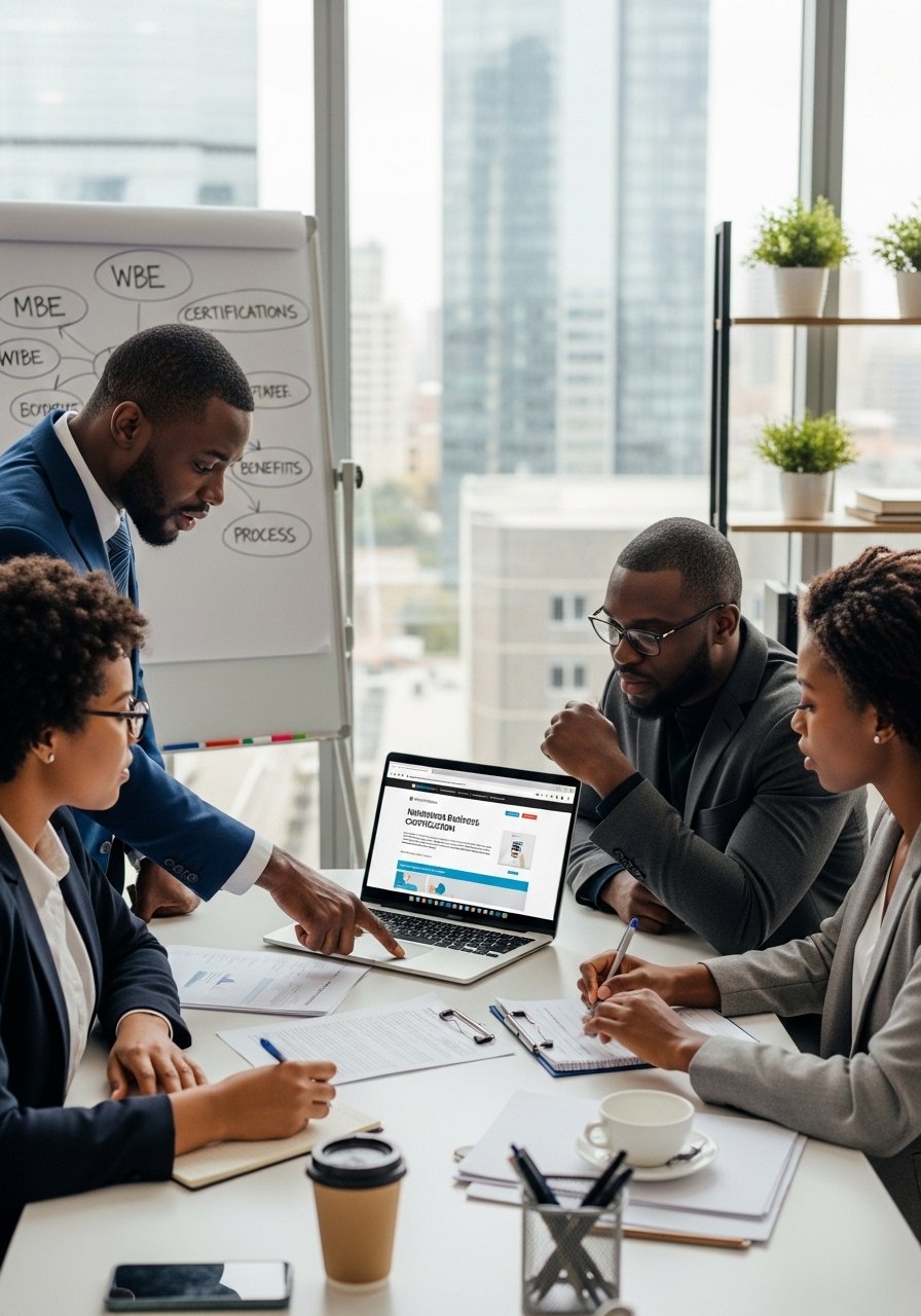 Business certification services meeting